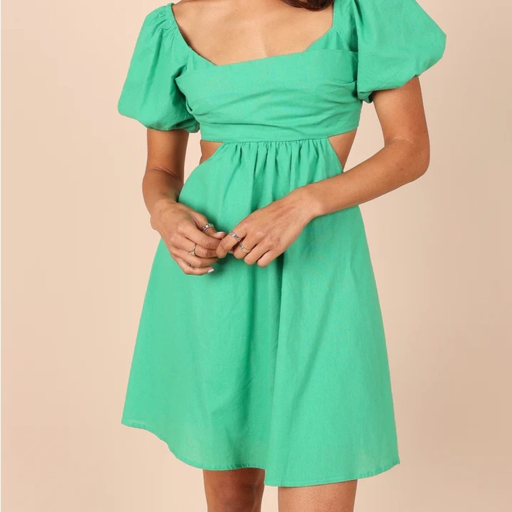 NWT Petal and Pup Green mini dress